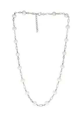 Sterling Silver Freshwater Pearl 20-22" Necklace