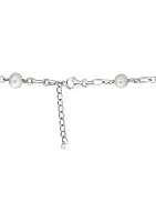 Sterling Silver Freshwater Pearl 20-22" Necklace