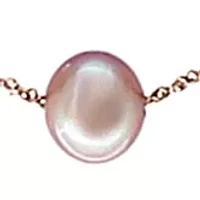  14K Rose Gold Freshwater Pearl Necklace 