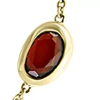 Amethyst, Blue Topaz, Citrine, Garnet, Peridot Necklace in 14k Yellow Gold