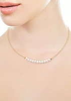 14K Yellow Gold 5.5 Millimeter Freshwater Pearl Necklace 