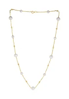 Freshwater Pearl Necklace in 14K Yellow Gold