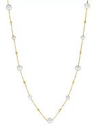 Freshwater Pearl Necklace in 14K Yellow Gold