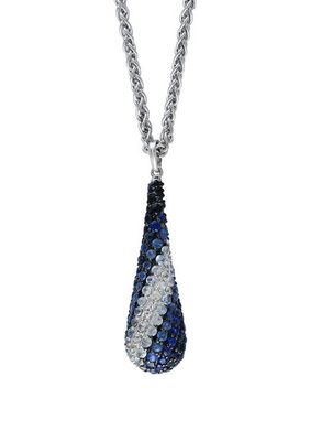 3.87 ct. t.w Sapphire Pendant Necklace in Sterling Silver