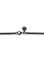 Men's 4.3 ct. t.w. Black Spinel Pendant Necklace in Sterling Silver 