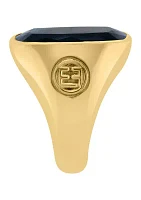 Men's Onyx Ring in 14K Gold Over Sterling Silver