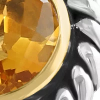 4.75 ct. t.w. Citrine Pear Ring in Sterling Silver and 18K Yellow Gold