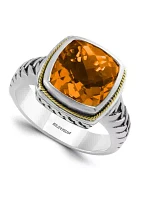 4 ct. t.w. Citrine Ring in Sterling Silver 