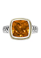 4 ct. t.w. Citrine Ring in Sterling Silver 