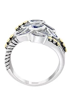 2.35 ct. t.w. Tanzanite Ring in Sterling Silver and 18K Yellow Gold