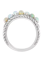 Ethiopian Opal Ring in Sterling Silver