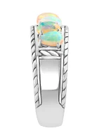 Ethiopian Opal Ring in Sterling Silver