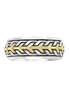 Men's Gold-Plated Sterling Silver Ring 