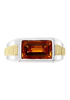 Men's 3.3 ct. t.w. Madera Citrine Ring in Sterling Silver