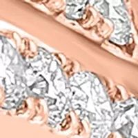 Diamond and Morganite Ring in 14K Rose Gold