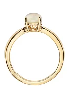 14K Yellow Gold 5/8 ct. t.w. Opal Ring