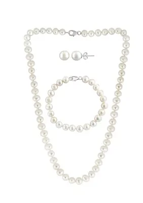 Sterling Silver Fresh Water Pearl Set