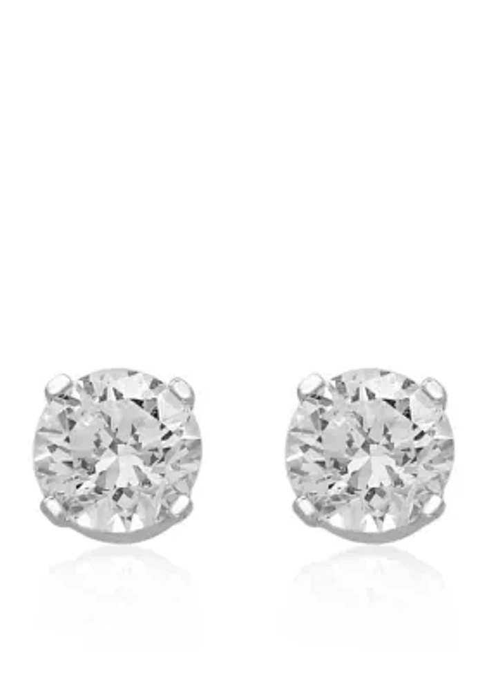 1/3 ct. t.w. Classic Diamond Studs in 14K White Gold