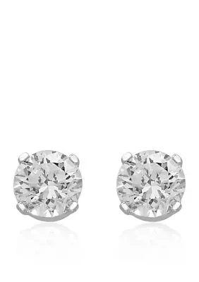 1/3 ct. t.w. Classic Diamond Studs in 14K White Gold