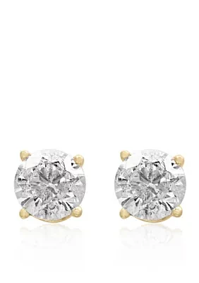 1/3 ct. t.w. Diamond Stud Earrings in 14K Yellow Gold