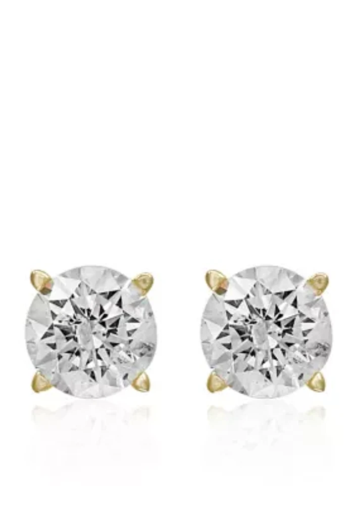 1 ct. t.w. Classic Diamond Stud Earrings in 14k Yellow Gold