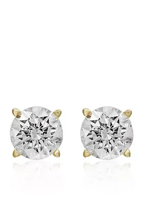 1 ct. t.w. Classic Diamond Stud Earrings in 14k Yellow Gold