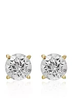 1 ct. t.w. Classic Diamond Stud Earrings in 14k Yellow Gold