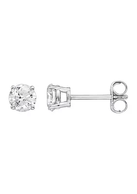 14K White Gold 3/4 ct. t.w. Diamond Stud Earrings