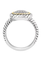 925 Sterling Silver Diamond Ring