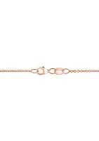  14K Rose Gold Diamond, Black Diamond, and Ruby Pendant Necklace 