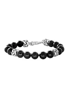 93 ct. t.w. Black Onyx Bracelet in Sterling Silver - Set of 2