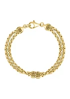 Gold Over Sterling Silver Bracelet