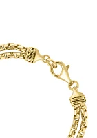 Gold Over Sterling Silver Bracelet