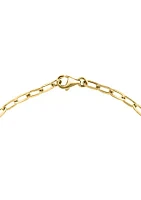 Freshwater Pearl Link Bracelet in 14K Yellow Gold