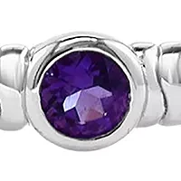 1.1 ct. t.w. Amethyst Bangle Bracelet in Sterling Silver