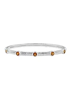 1.2 ct. t.w. Citrine Bangle Bracelet in Sterling Silver