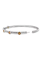 1.2 ct. t.w. Citrine Bangle Bracelet in Sterling Silver