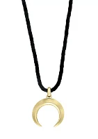 Horn Necklace in 14K Yellow Gold