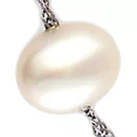 Freshwater Pearl Strand Necklace in 14K White Gold