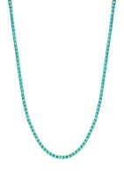 Turquoise Strand Necklace in 14K Yellow Gold