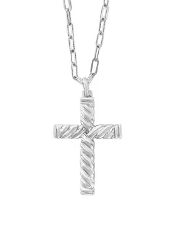 Sterling Silver Cross Pendant Necklace