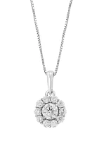 3/8 ct. t.w. Lab Created Diamond Pendant Necklace in 14K White Gold