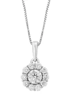 3/8 ct. t.w. Lab Created Diamond Pendant Necklace in 14K White Gold