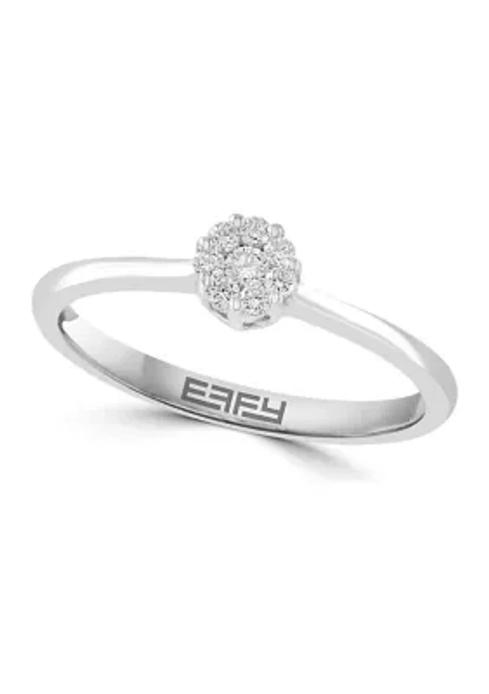 1/8 ct. t.w. Diamond Ring in 18K White Gold 