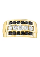 Men's 1.92 ct. t.w. Black Diamond Ring in 14K Yellow Gold