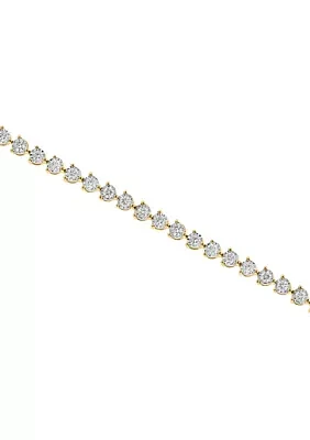 White & Yellow Gold Lab Grown Diamond Bracelet