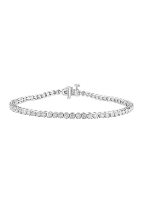 Lab Created 14K White Gold Lab Grown Diamond Bracelet 