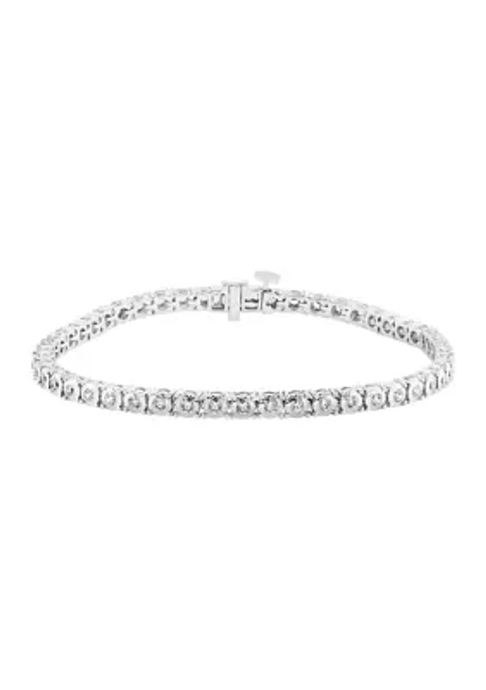 1.51 ct. t.w. Lab Created Diamond Tennis Bracelet in 14K White Gold