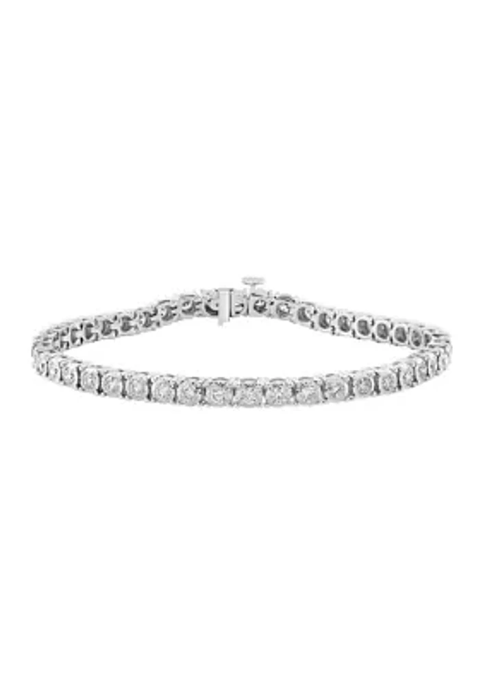 2.91 ct. t.w. Lab Created Diamond Bracelet in 14K White Gold