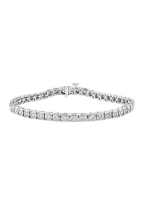 2.91 ct. t.w. Lab Created Diamond Bracelet in 14K White Gold